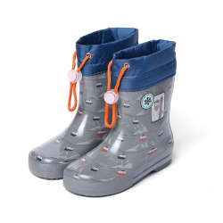 Boys Rubber Gumboots - Grey...